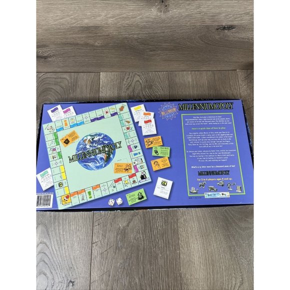 Millenniumopoly Millennium Monopoly Board Game Late for the Sky Complete - Picture 1 of 15